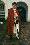 Der Baron von Draustein in voller R�stung vor der Schlacht