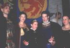 Graf Perainhilf (Frank Parting), Prinzessin Loryndia (Maja Schmidt), Reichsregentin Emer (Christine Feyerabend), Burggraf Alarich (Wolfgang Wagner) und Burggr�fin Ginaya von Luring-Gareth (Andrea Perkuhn)