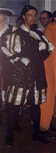 Niklas Reinke als der Kanzler Almadas, Rafik Listhelm Maldonado v. Taladur �.H., auf dem Bilstein-Konvent 1999